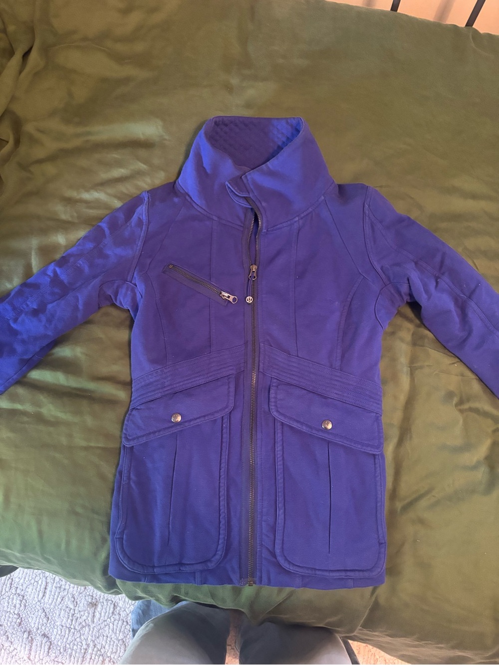 LuluLemon ' Purple Hooded Jacket - heavy weight for colder weather.